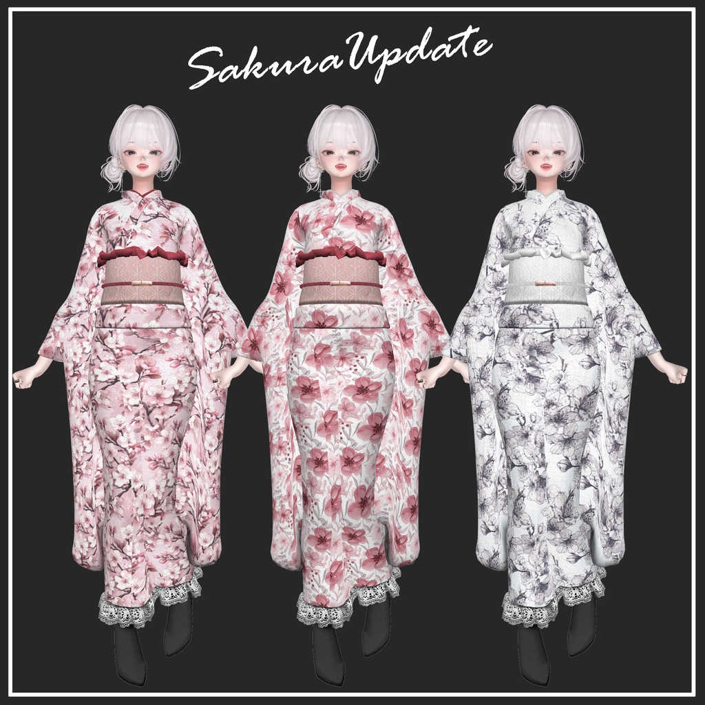 【複数アバター対応】KIMONO MODERN【VRChat想定】