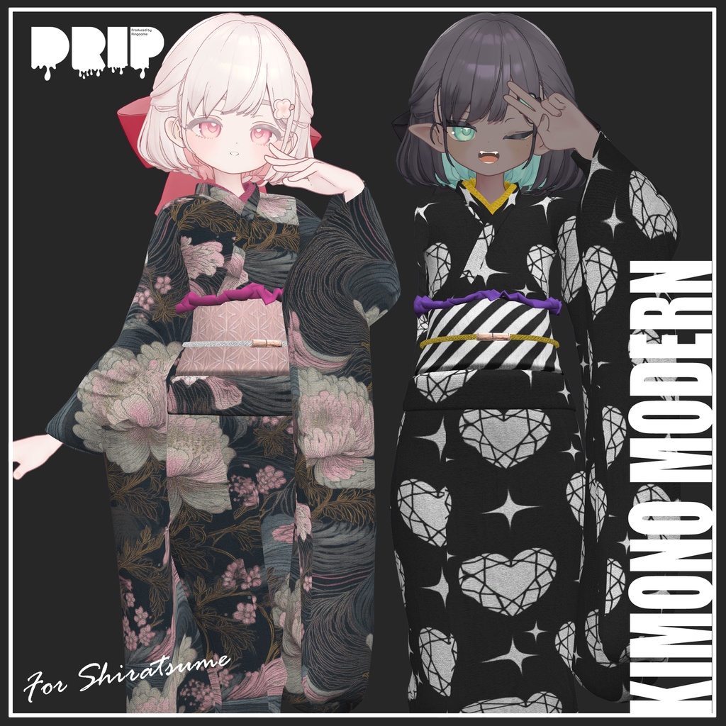 【複数アバター対応】KIMONO MODERN【VRChat想定】