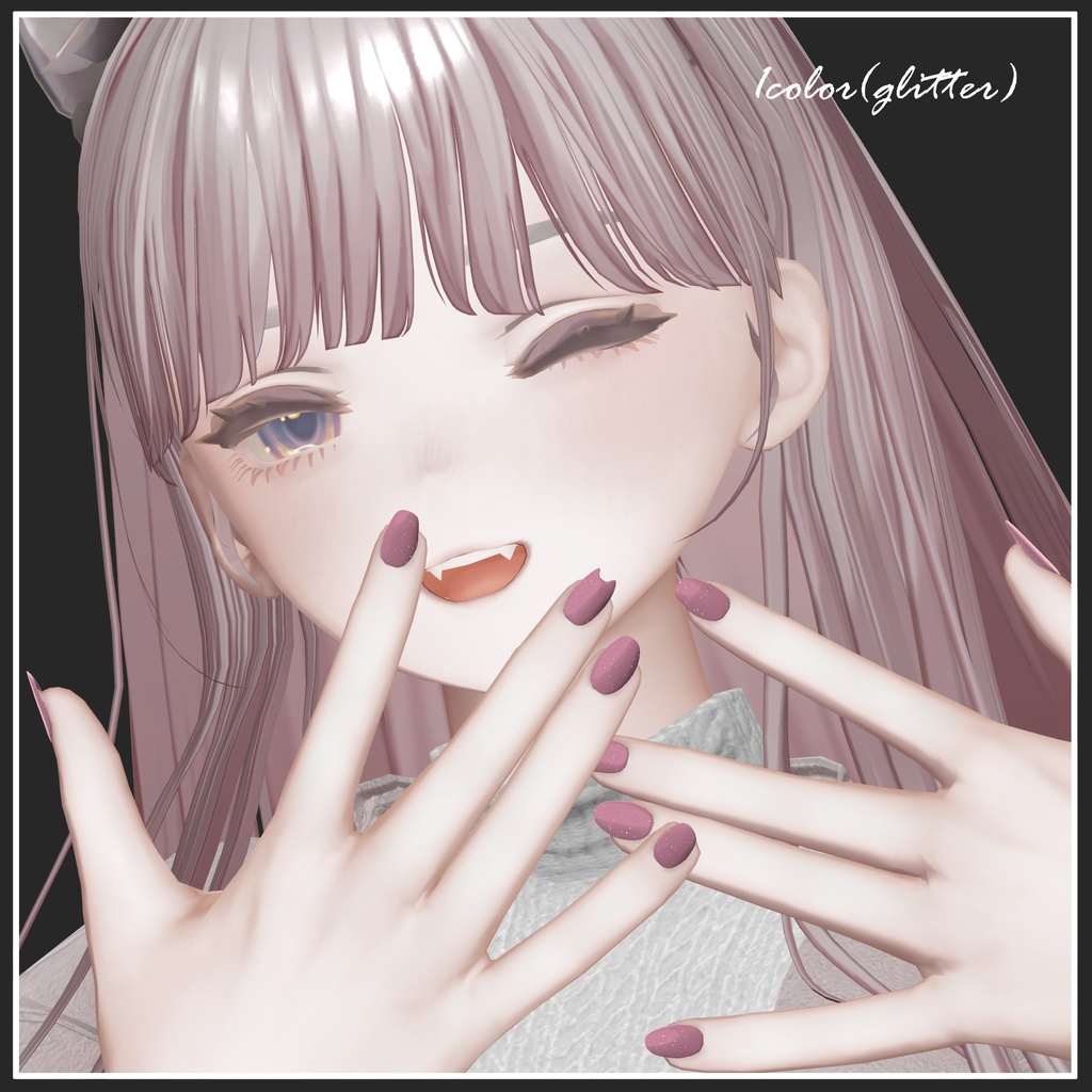 【マリシア対応】CAT NAIL AND RING【VRChat想定】