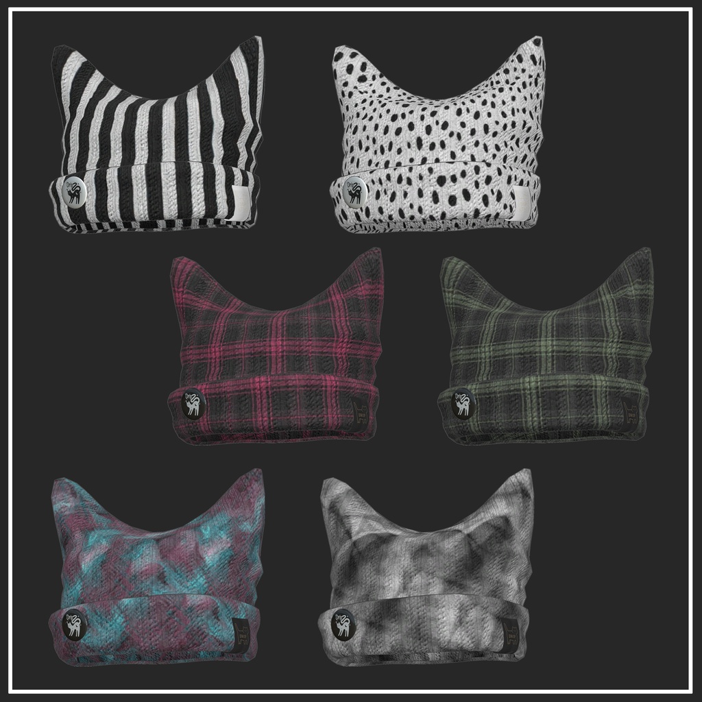 【マリシア対応】Cat Ear Beanie【VRChat想定】