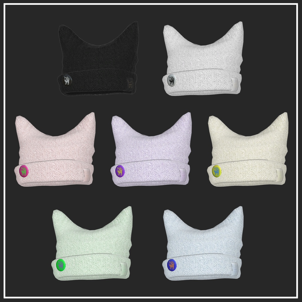 【マリシア対応】Cat Ear Beanie【VRChat想定】