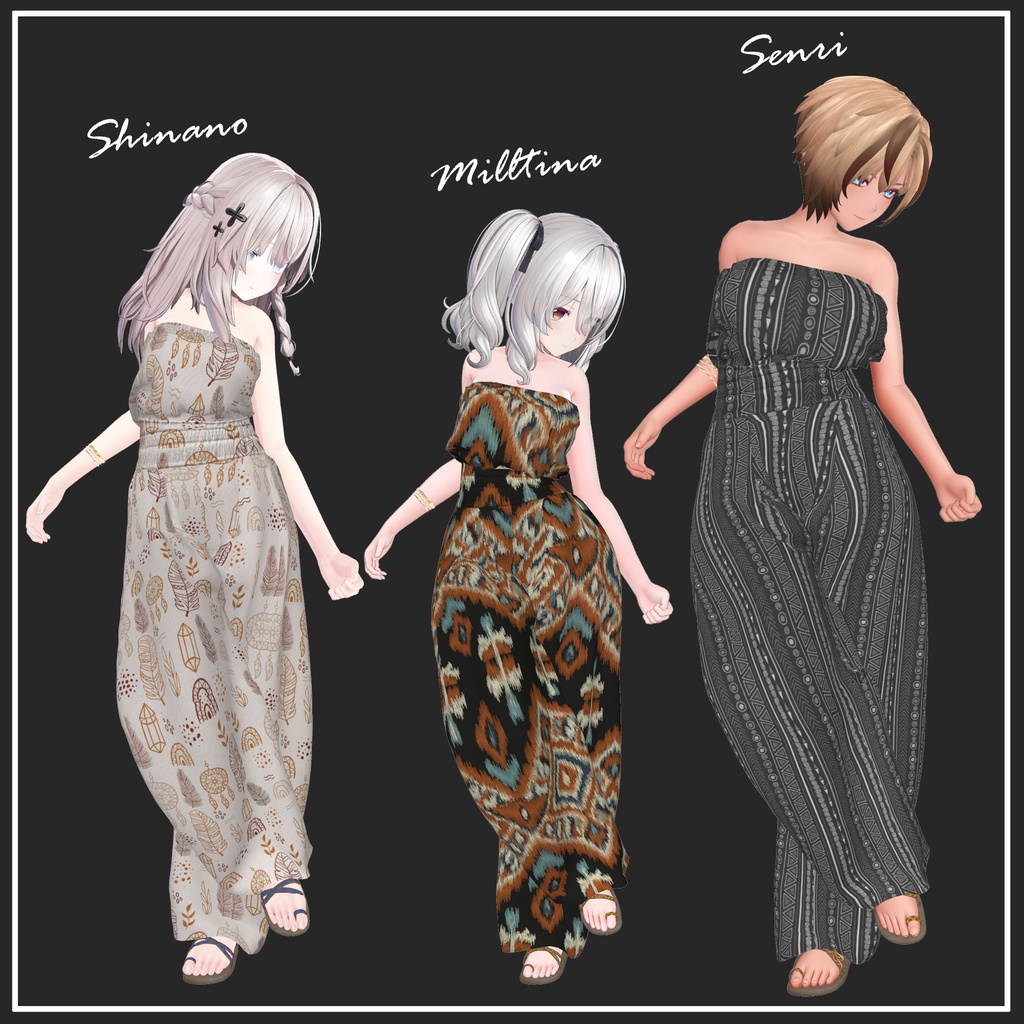 【複数アバター対応】Summer ethnic【VRChat想定】