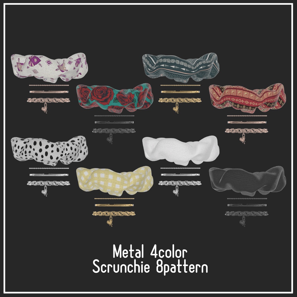 【VRChat想定】Arm accessories set【アクセサリー】