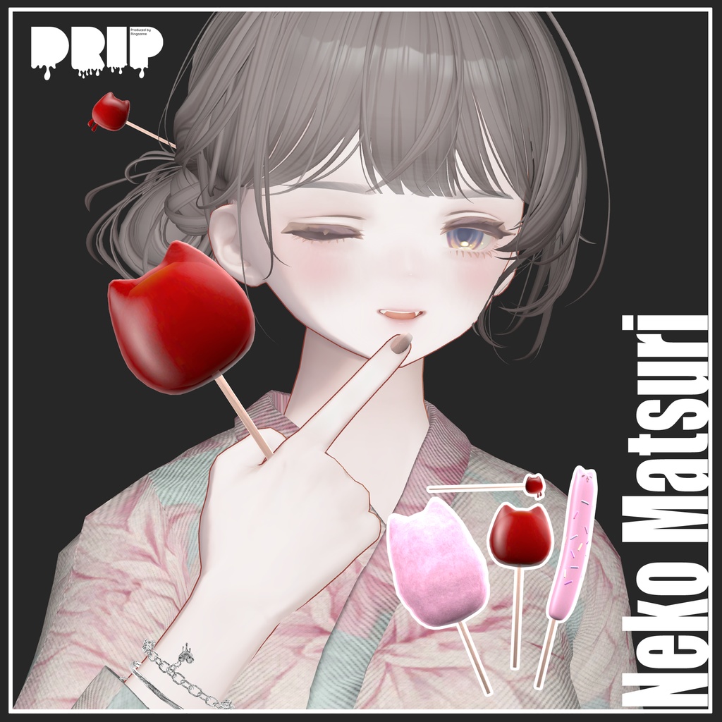 【アクセサリー】猫祭【VRChat想定】