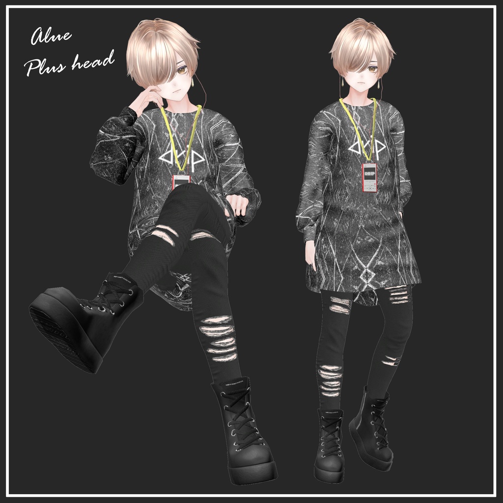 【マリシア/+Head対応】Casual Punk【VRChat想定】