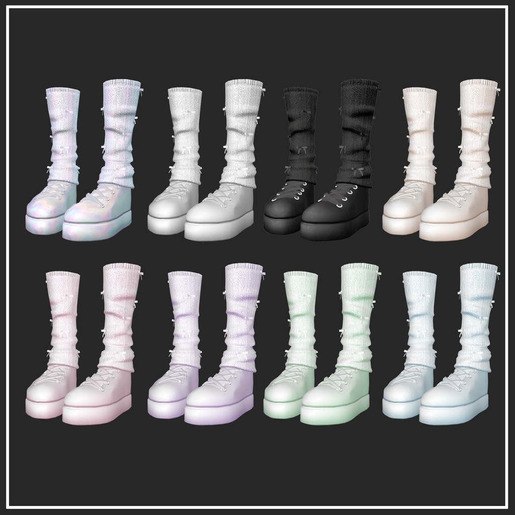 【複数アバター対応】Loose socks&Sneakers【VRChat想定】