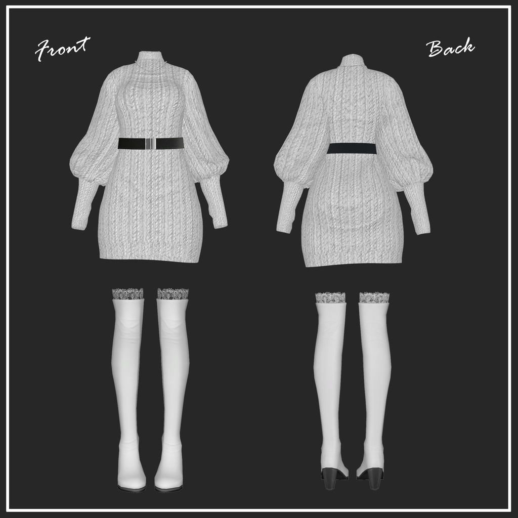 【複数アバター対応】WinterKnit【VRChat想定】