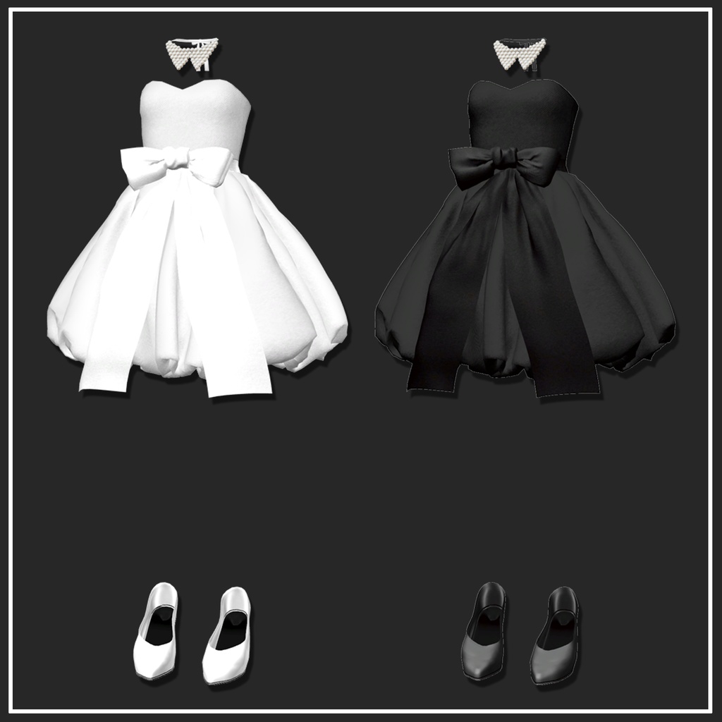 【マリシア対応】RibbonDress【VRChat想定】