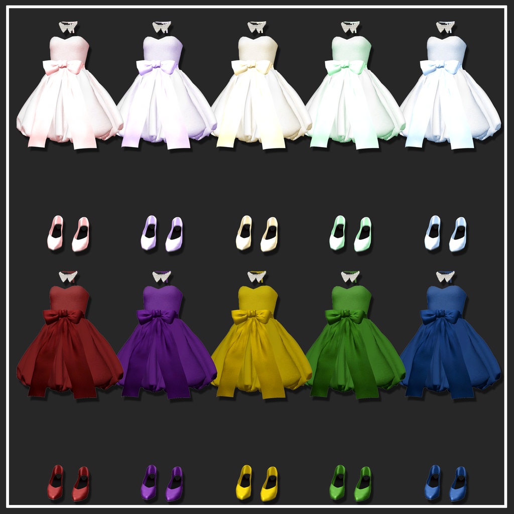 【マリシア対応】RibbonDress【VRChat想定】