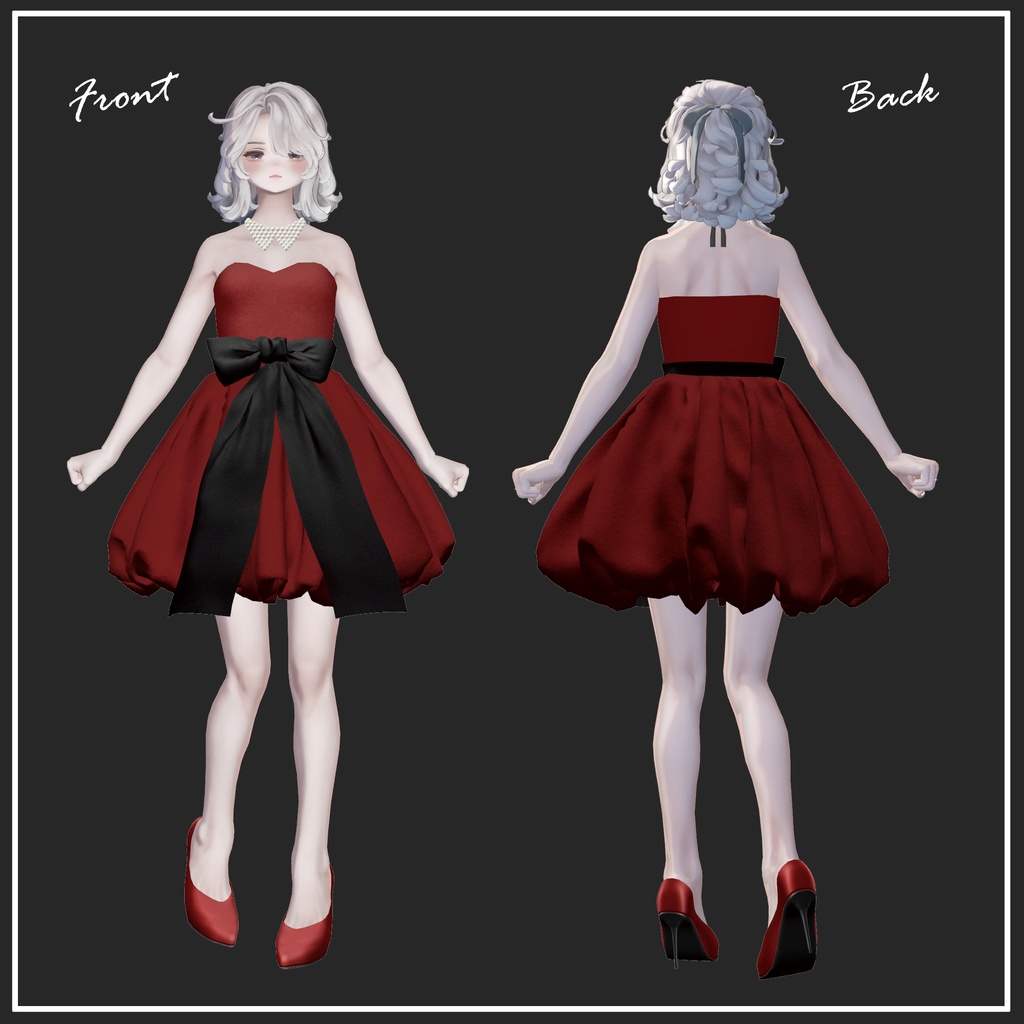【マリシア対応】RibbonDress【VRChat想定】