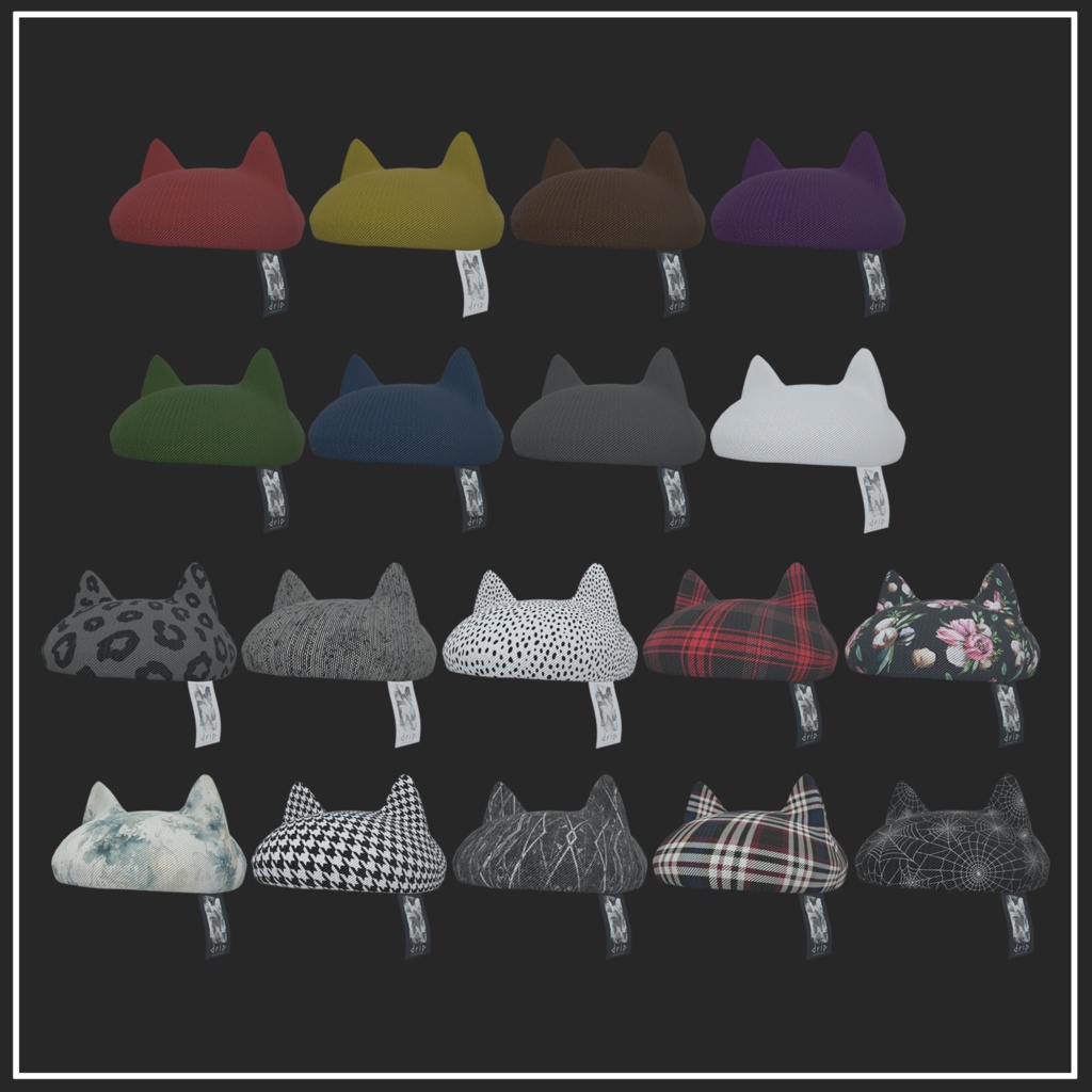 【マリシア対応】Nekomimi Beret【VRChat想定】