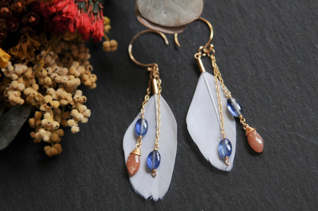 【山姥切国広イメージ】藍晶石のピアス【とうらぶ】