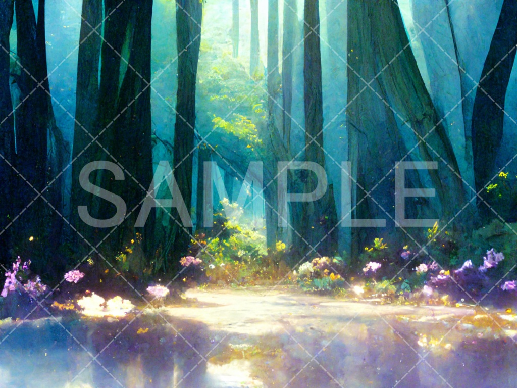 【背景素材】森3種（ファンタジー系）［004］