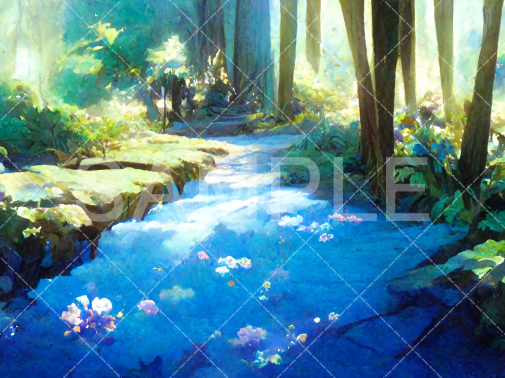 【背景素材】森3種（ファンタジー系）［008］