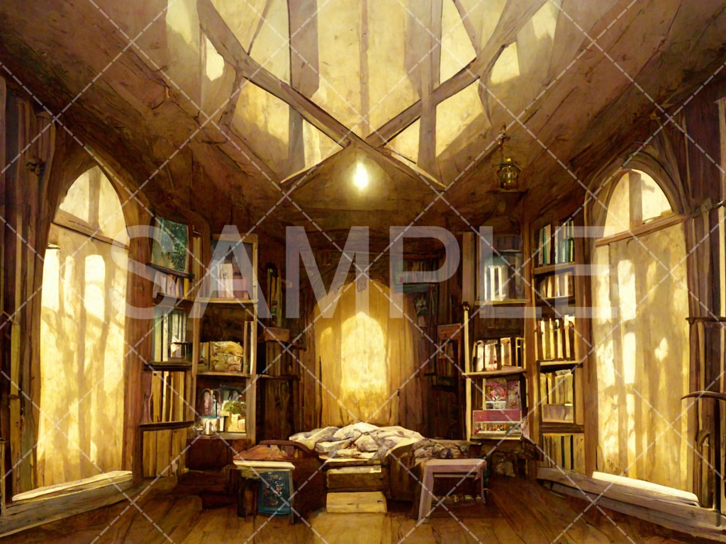 【背景素材】室内・屋内3種（ファンタジー系）［006］