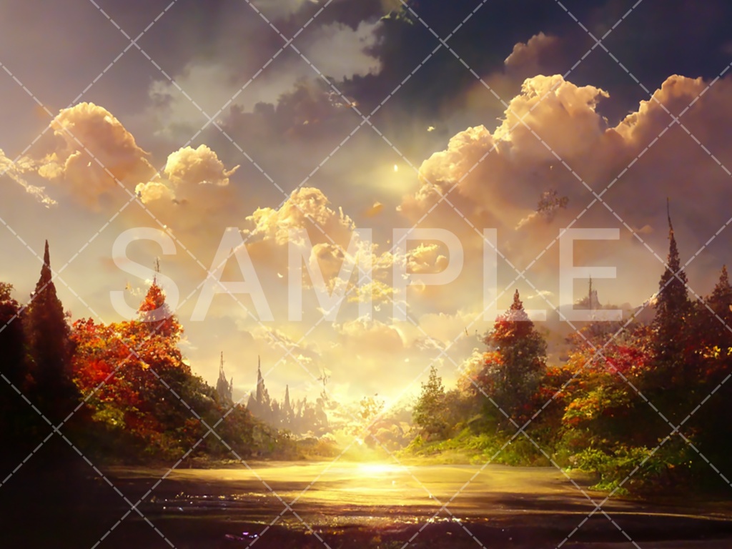 【背景素材】森3種（ファンタジー系）［009］