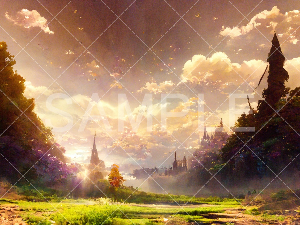 【背景素材】森3種（ファンタジー系）［011］