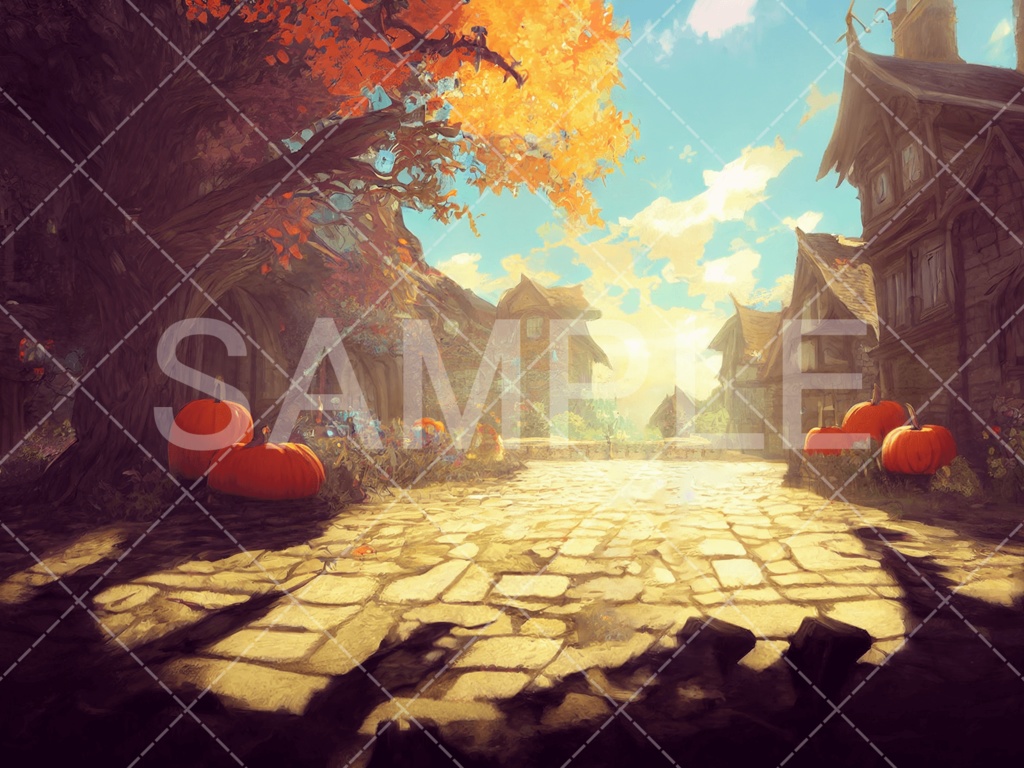 【背景素材】ハロウィン3種（ファンタジー系）［007］