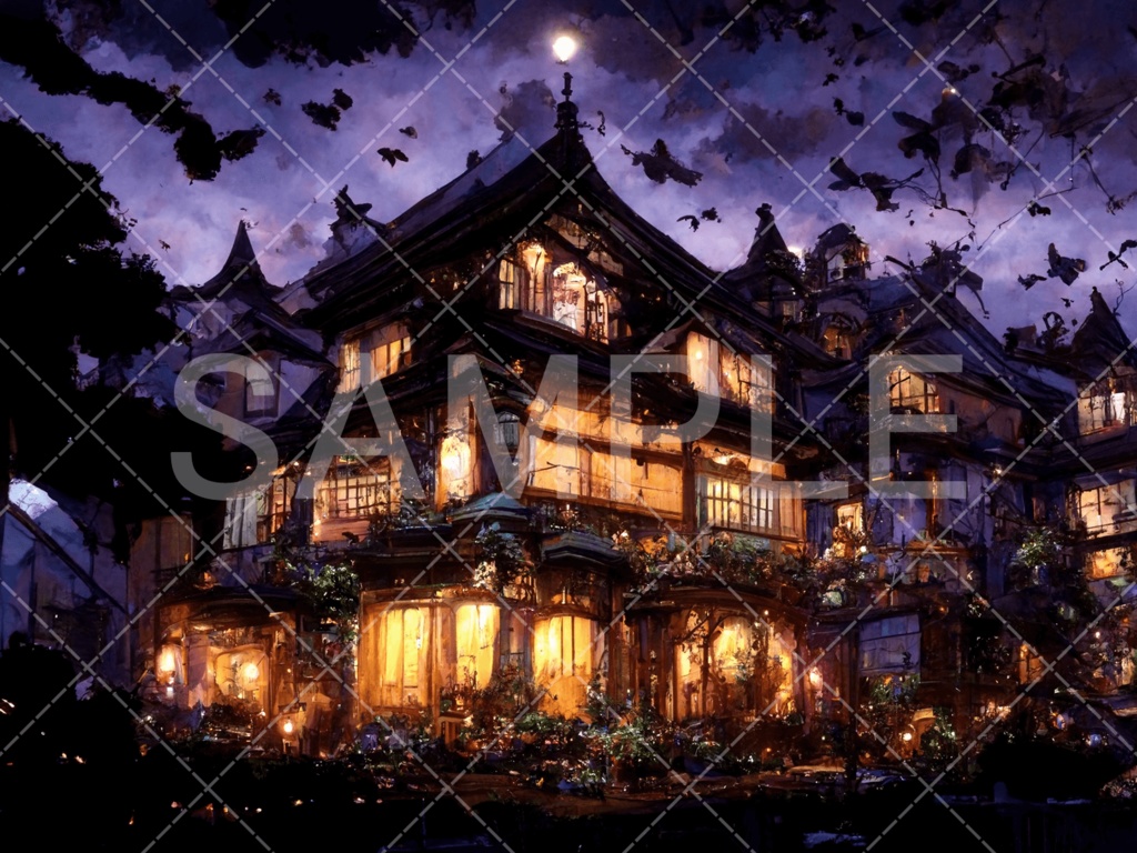 【背景素材】ハロウィン3種（ファンタジー系）［009］