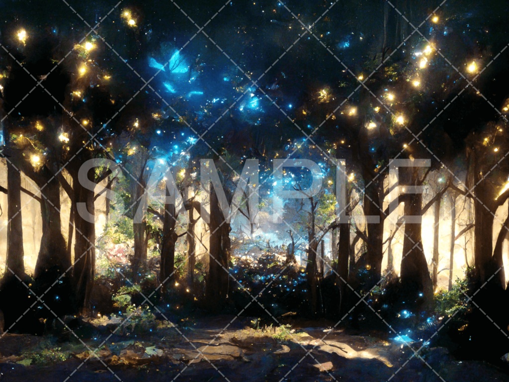 【背景素材】森3種（ファンタジー系）［016］