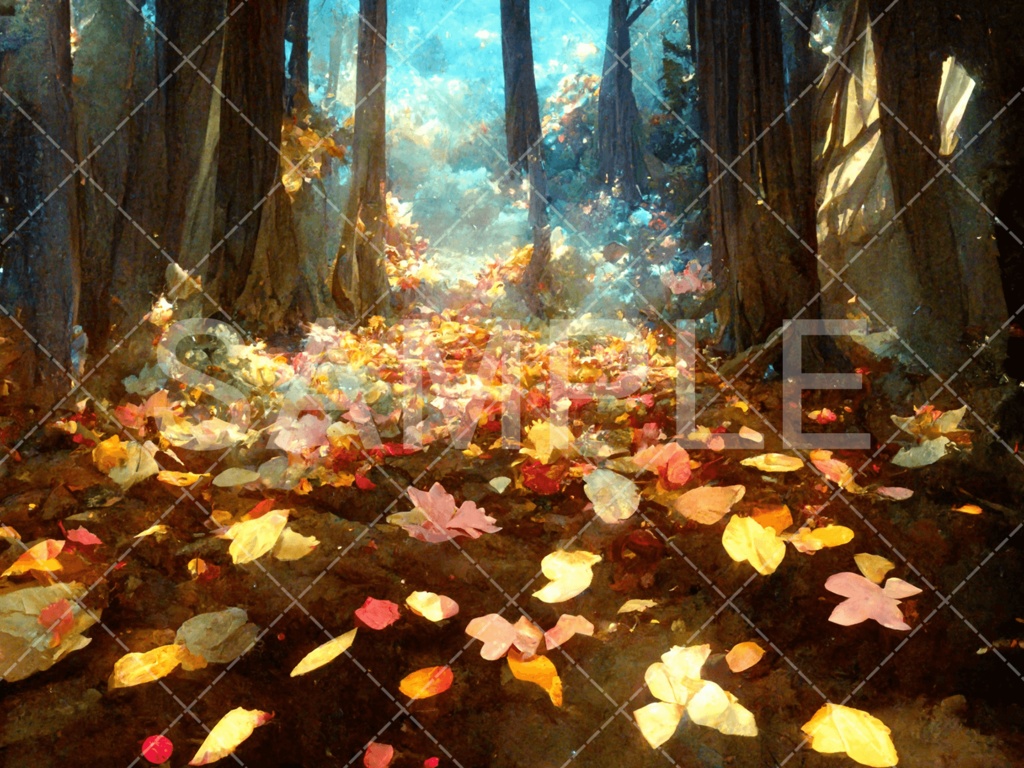 【背景素材】森3種（ファンタジー系）［020］