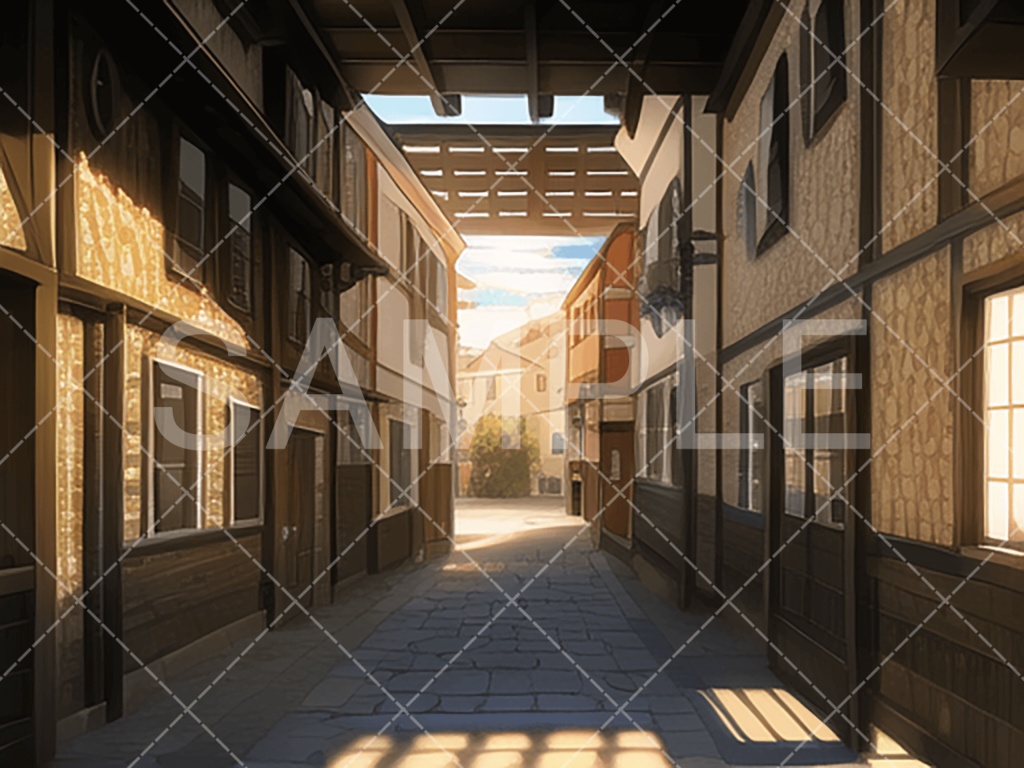 【背景素材】小道・小路3種(ファンタジー系)⑦