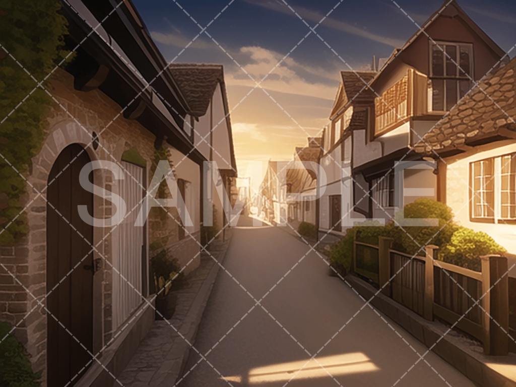 【背景素材】小道・小路3種(ファンタジー系)⑦