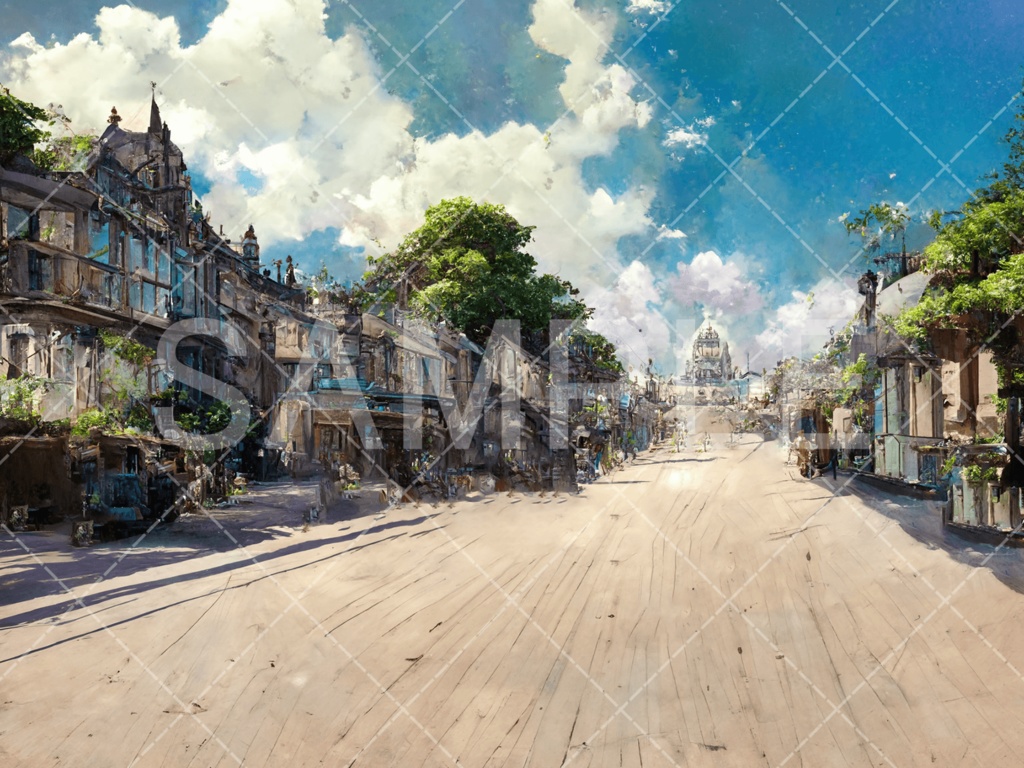 【背景素材】街・町・村3種（ファンタジー系）［007］