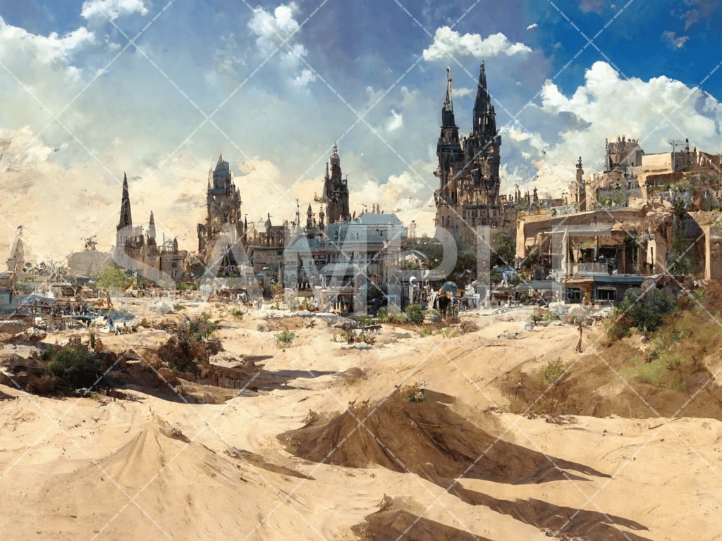 【背景素材】砂漠・荒野3種［004］