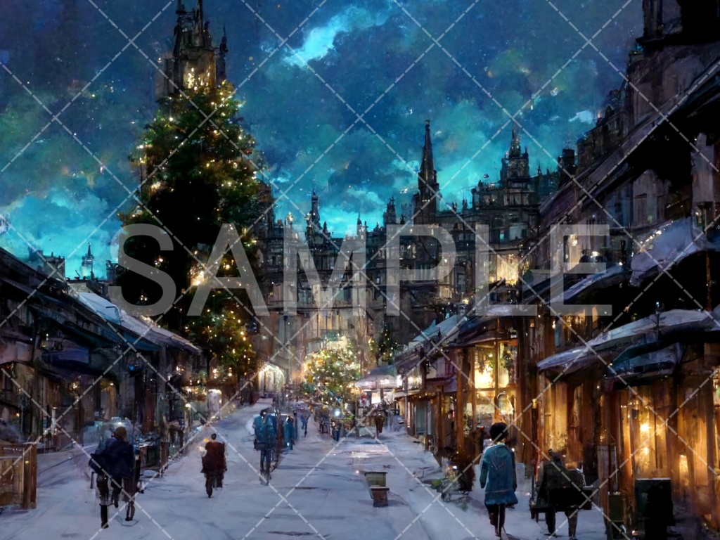 【背景素材】クリスマス3種（ファンタジー系）［004］