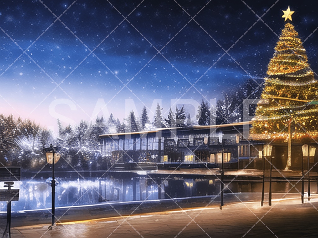 【背景素材】クリスマス3種（ファンタジー系）［010］