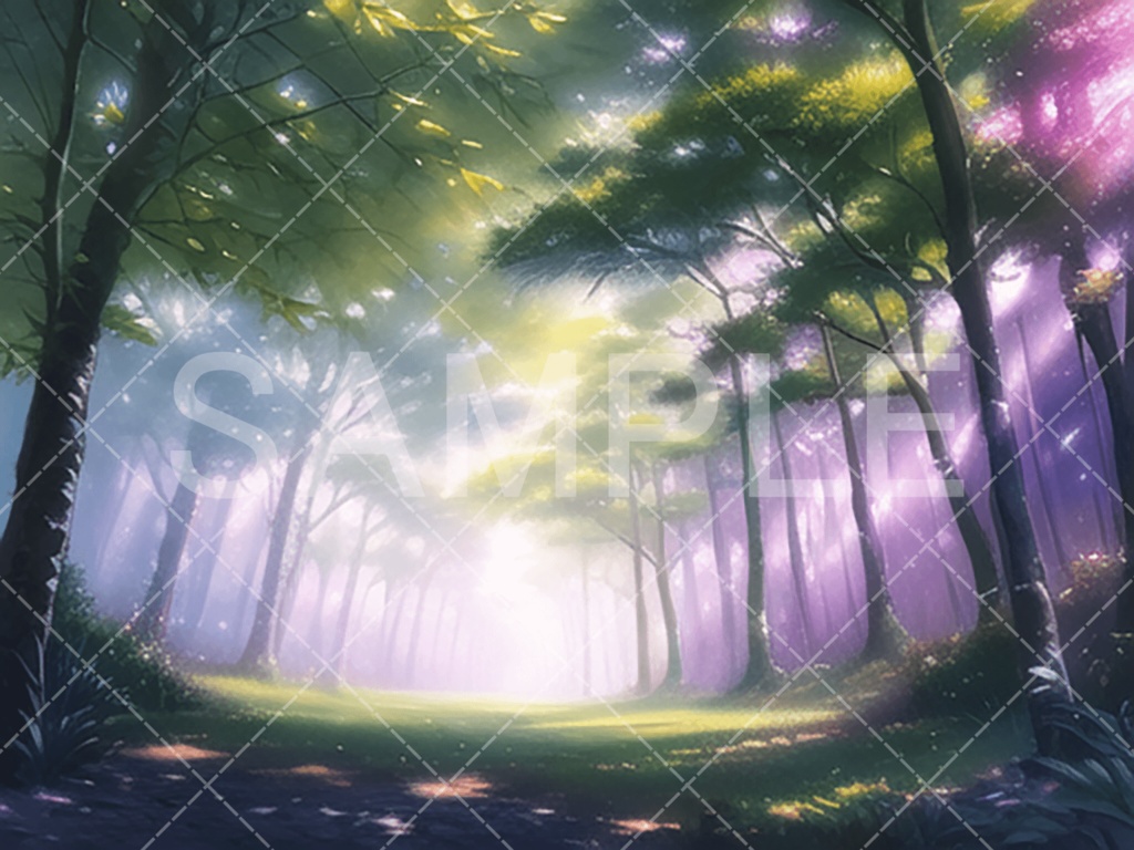 【背景素材】森3種（ファンタジー系）［028］