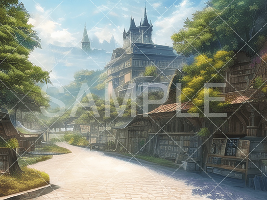 【背景素材】街・町・村3種（ファンタジー系）［009］