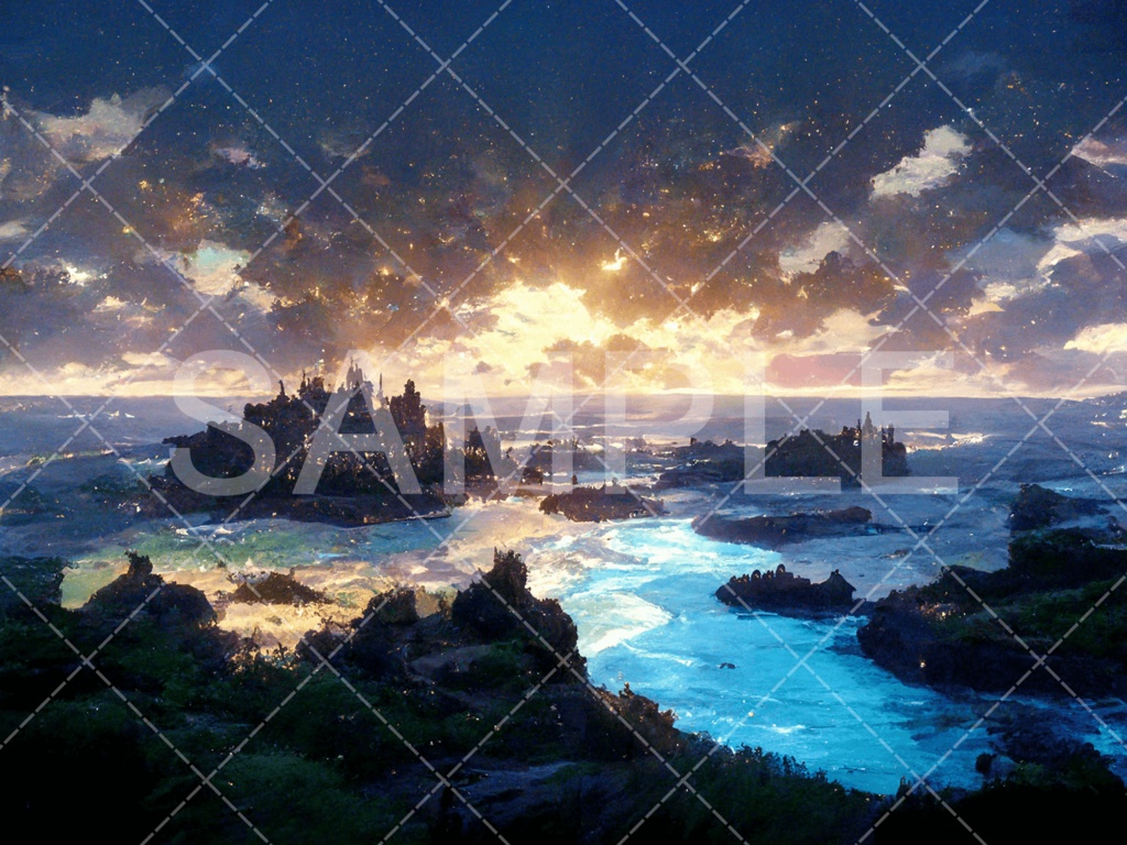 【背景素材】日の出3種［004］