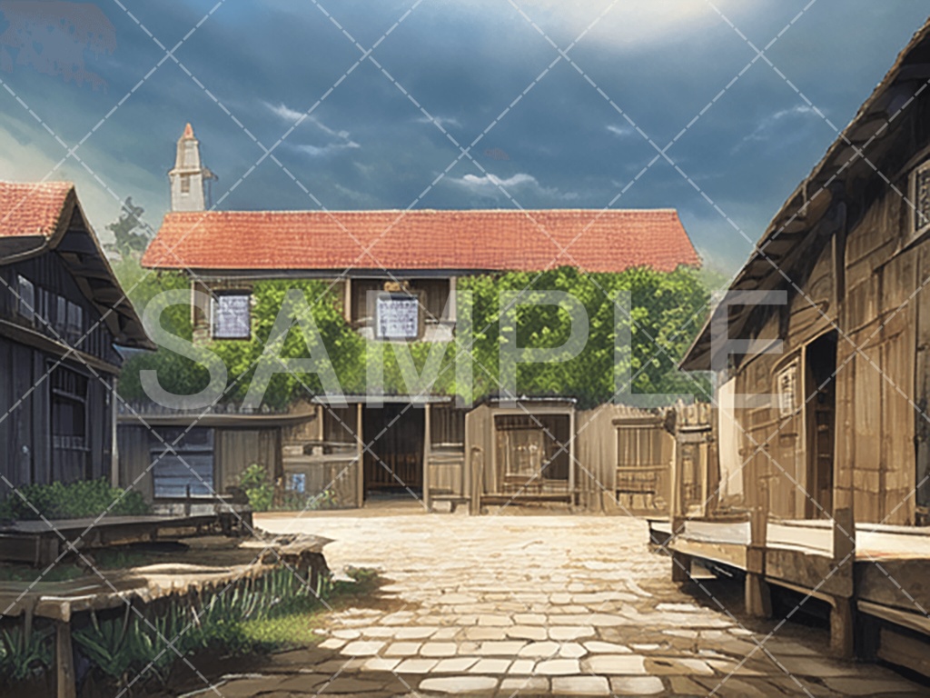 【背景素材】街・町・村3種（ファンタジー系）［012］