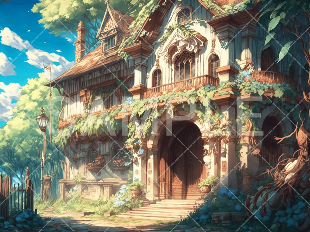 【背景素材】街・町・村3種(ファンタジー系)㉒