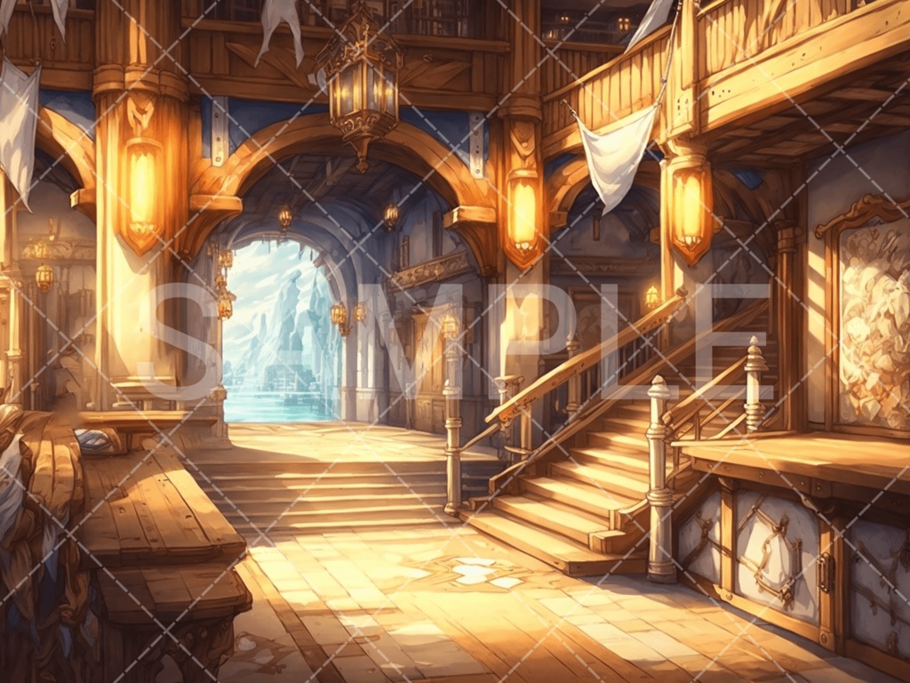 【背景素材】店3種(ファンタジー系)㉔