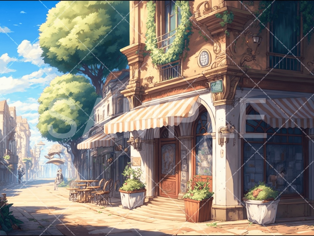 【背景素材】店3種(ファンタジー系)㉕