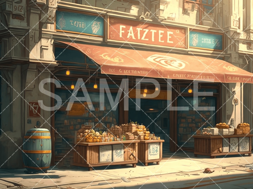 【背景素材】街・町・村3種(ファンタジー系)㉓