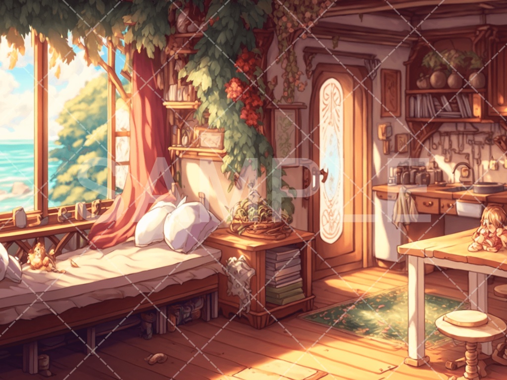 【背景素材】室内・屋内3種(ファンタジー系)㉛