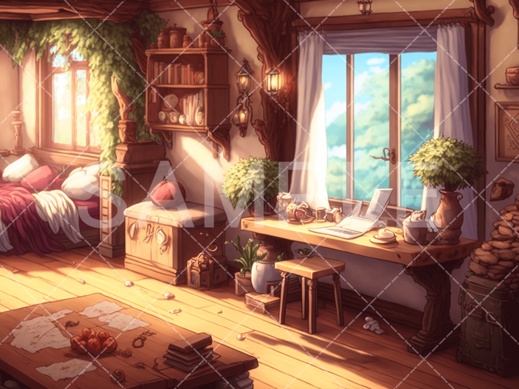 【背景素材】室内・屋内3種(ファンタジー系)㉛