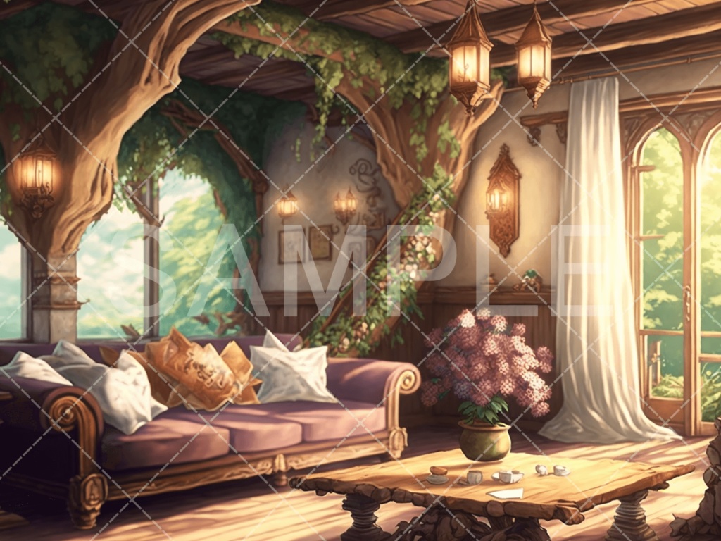 【背景素材】室内・屋内3種(ファンタジー系)㉜