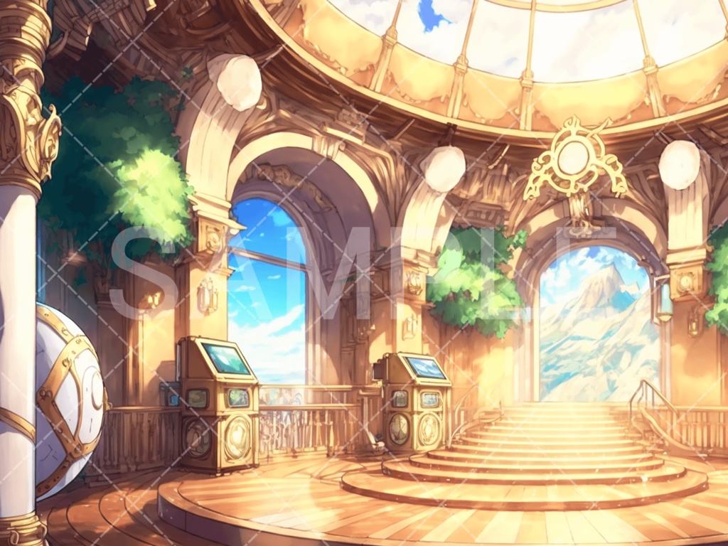 【背景素材】室内・屋内3種(ファンタジー系)㉝