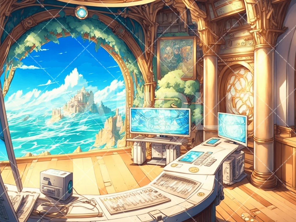 【背景素材】室内・屋内3種(ファンタジー系)㉟