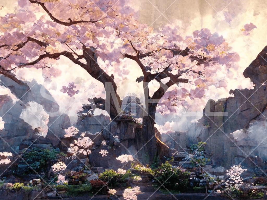 【背景素材】草原・平原3種（ファンタジー系）［014］