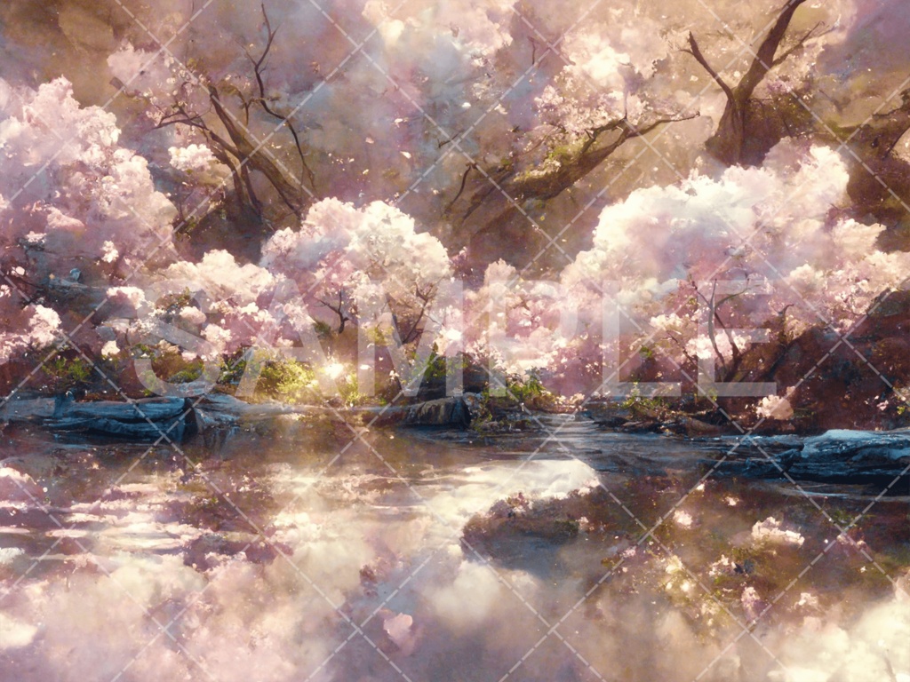 【背景素材】湖・水辺3種［014］