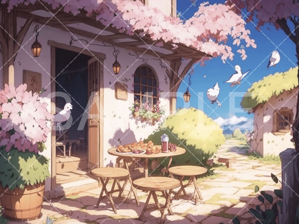 【背景素材】街・町・村3種（ファンタジー系）［045］