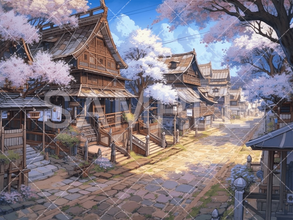 【背景素材】街・町・村3種（ファンタジー系）［046］