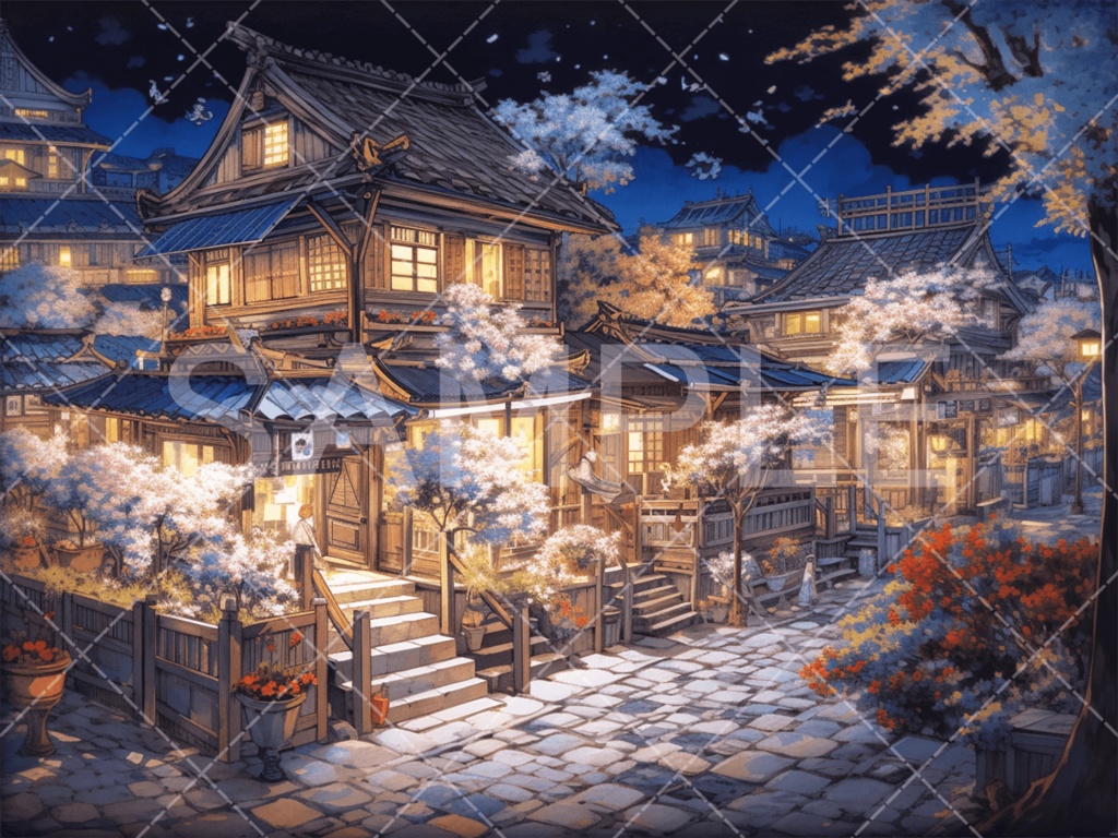 【背景素材】街・町・村3種（ファンタジー系）［047］