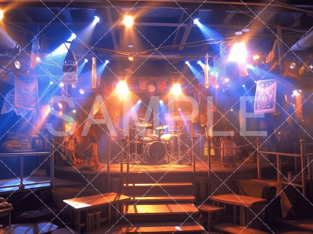 【背景素材】スタジオ・ライブハウス3種（現代）［008］